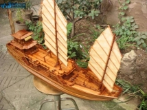 中式帆船 老州作品