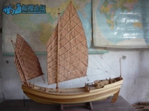中式帆船“大捕” 方元木艺作品